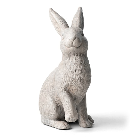 Glitzhome® 18" MGO Sitting Rabbit Garden Statue